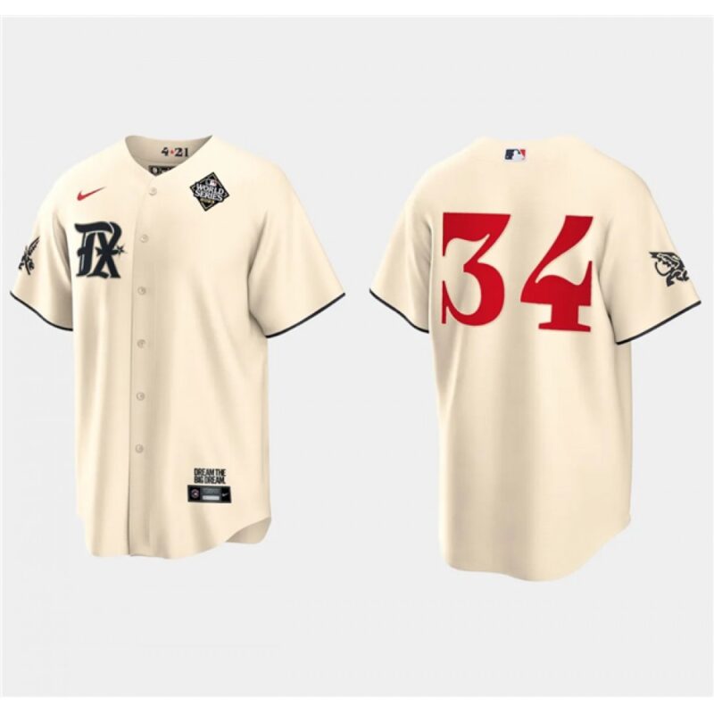 68637ba857dee_1 Men's Texas Rangers #34 Nolan Ryan Cream 2023 World Series City Connect Stitched Baseball Jersey
