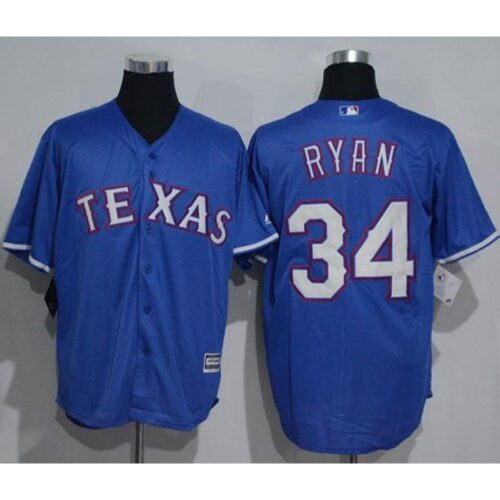 68637bb580592_1 Rangers #34 Nolan Ryan Blue New Cool Base Stitched MLB Jersey