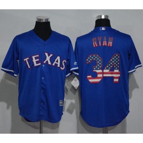 68637bc07f10b_1 Rangers #34 Nolan Ryan Blue USA Flag Fashion Stitched MLB Jersey