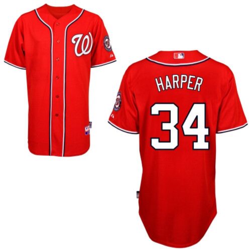 68637c187e111_1 Nationals #34 Bryce Harper Red Cool Base Stitched MLB Jersey