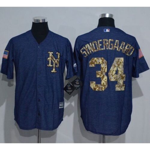 68637c3c63844_1 Mets #34 Noah Syndergaard Denim Blue Salute to Service Stitched MLB Jersey