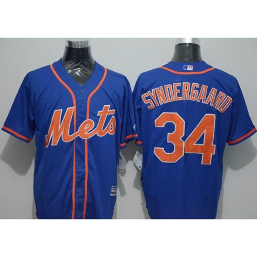 68637c46b9a0f_1 Mets #34 Noah Syndergaard Blue New Cool Base Alternate Home Stitched MLB Jersey