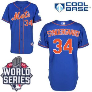 68637c54169dc_1 Mets #34 Noah Syndergaard Blue Alternate Home Cool Base W/2015 World Series Patch Stitched MLB Jersey