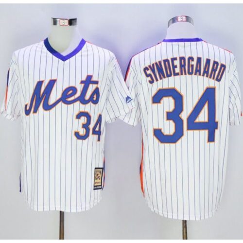68637c7621d75_1 Mets #34 Noah Syndergaard White(Blue Strip) Cooperstown Stitched MLB Jersey