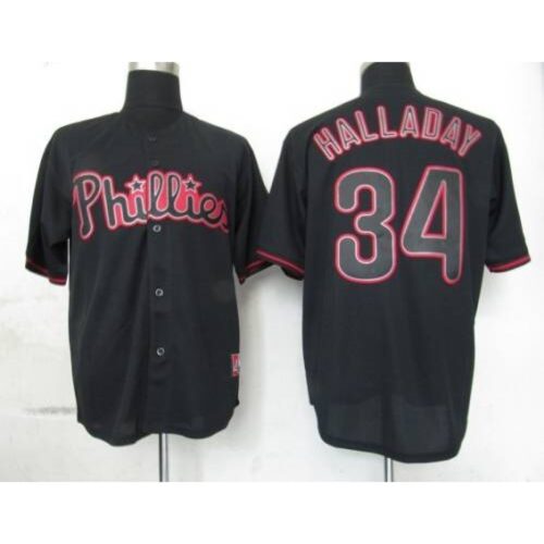 68637cc60dfd9_1 Phillies #34 Roy Halladay Black Fashion Stitched MLB Jersey