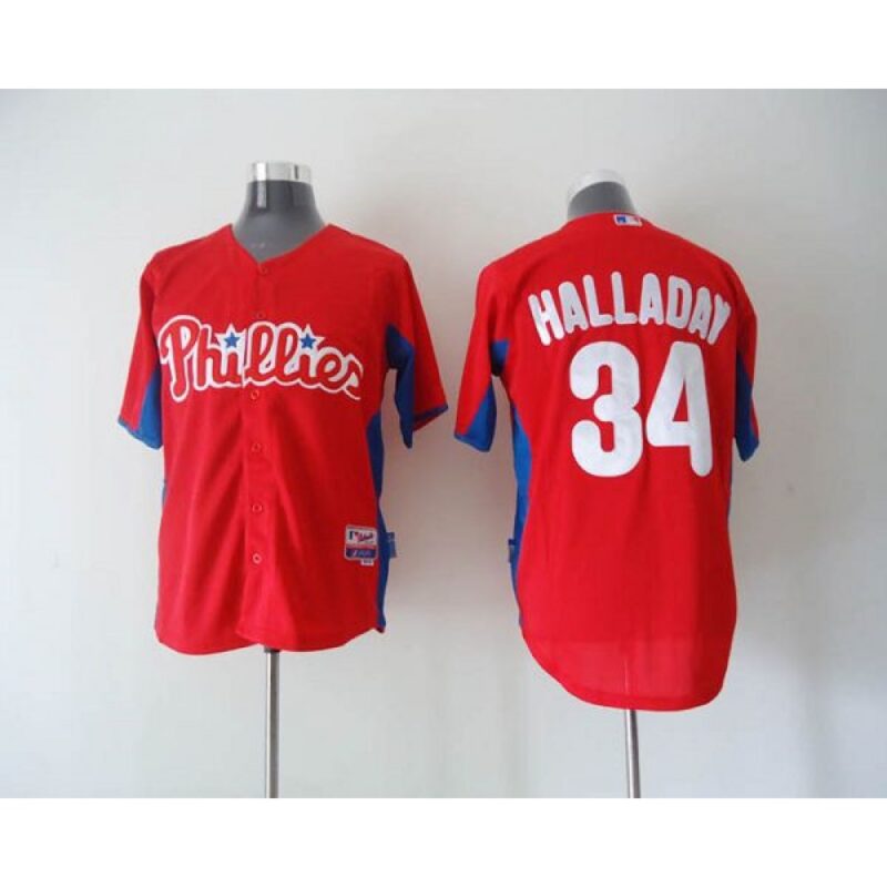 68637cc942298_1 Phillies #34 Roy Halladay Red 2011 Cool Base BP Stitched MLB Jersey