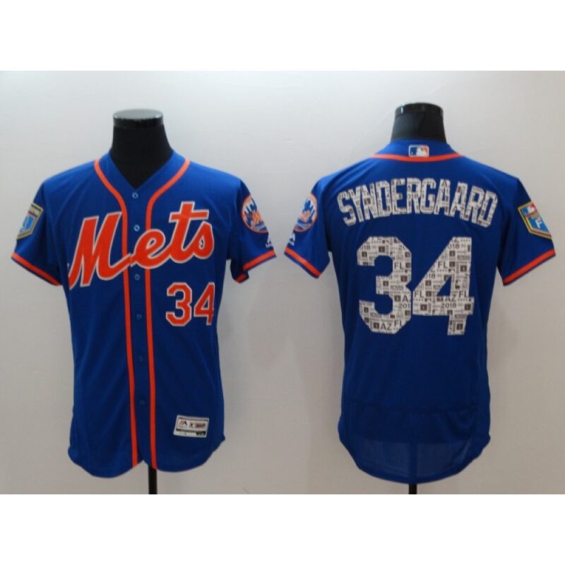 68637d120ea13_1 Men's New York Mets #34 Noah Syndergaard Royal 2018 Spring Training Flexbase Stitched MLB Jersey