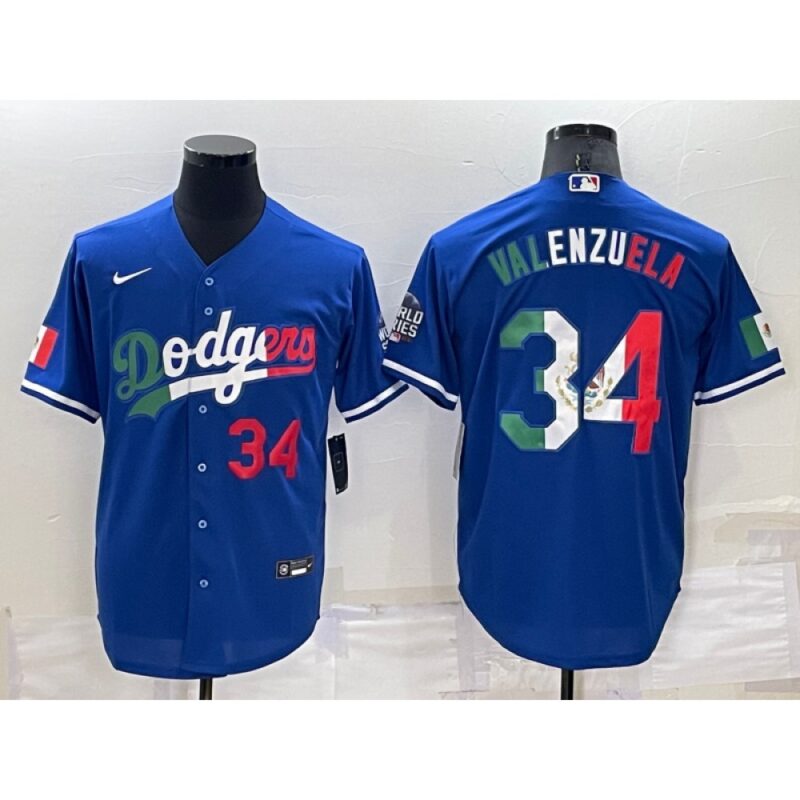 68637d2f78cb2_1 Men's Los Angeles Dodgers #34 Toro Valenzuela Royal Mexico Cool Base Stitched Baseball Jersey