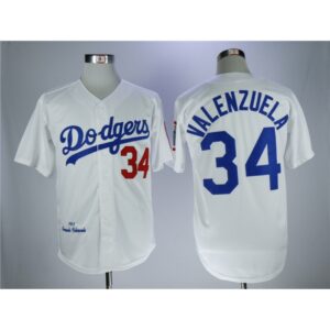 68637d3953991_1 Men's Los Angeles Dodgers #34 Fernando Valenzuela White 1981 Throwback Stitched MLB Jersey