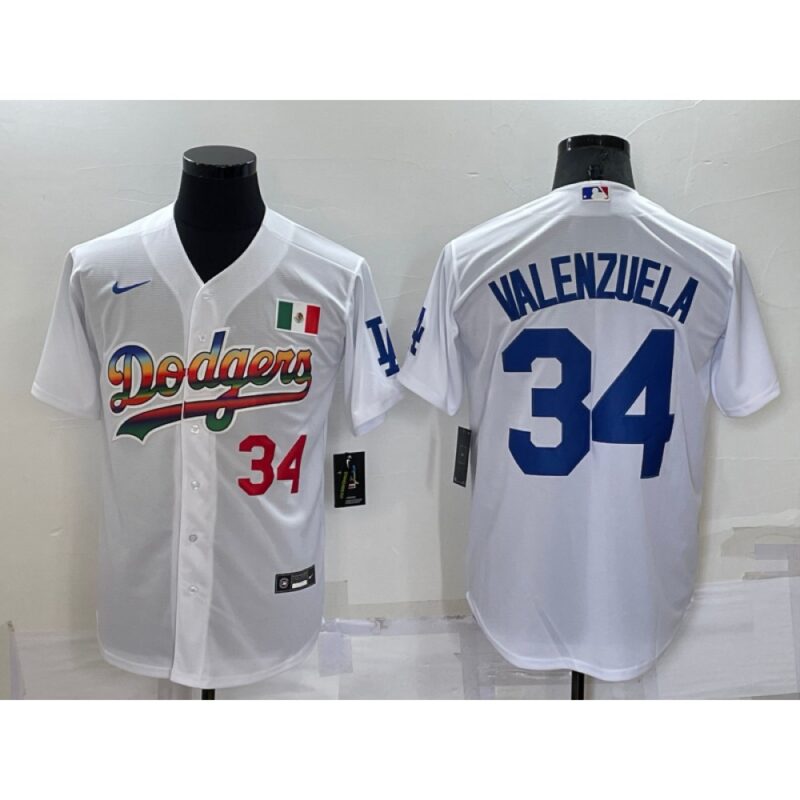 68637d4dd722e_1 Men's Los Angeles Dodgers #34 Toro Valenzuela White Cool Base Stitched Baseball Jersey