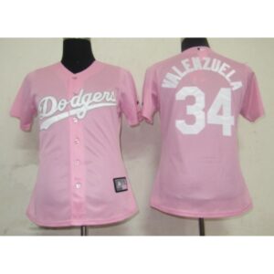 68637da627cb6_1 Dodgers #34 Fernando Valenzuela Pink Lady Fashion Stitched MLB Jersey