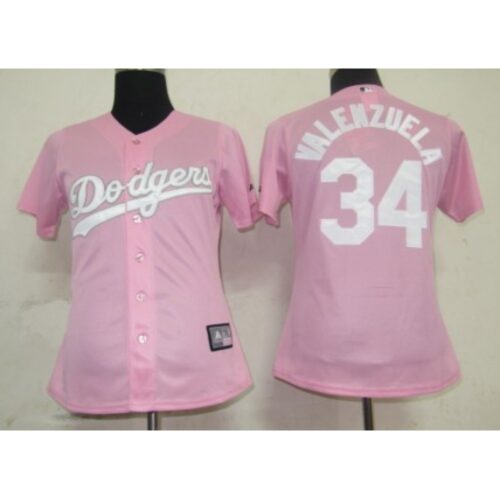 68637da627cb6_1 Dodgers #34 Fernando Valenzuela Pink Lady Fashion Stitched MLB Jersey