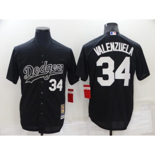 68637e96dc049_1 Men's Los Angeles Dodgers #34 Toro Valenzuela Black Cool Base Stitched Baseball Jersey