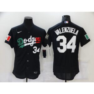 68637ea442fd4_1 Men's Los Angeles Dodgers #34 Toro Valenzuela Black World Series Stitched Jersey