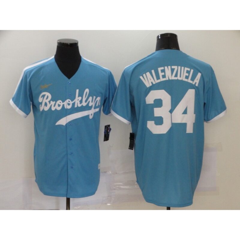 68637eb208a31_1 Men's Los Angeles Dodgers #34 Fernando Valenzuela Throwback Blue Cool Base Stitched Jersey
