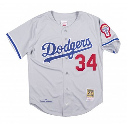 68637ebbe3c16_1 Men's Los Angeles Dodgers #34 Fernando Valenzuela Gray Stitched Baseball Jersey