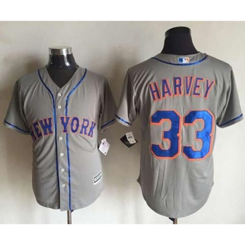 68637fd67b3de_1 Mets #33 Matt Harvey New Grey Cool Base Stitched MLB Jersey
