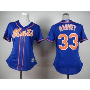 6863800ee4c2b_1 Mets #33 Matt Harvey Blue Alternate Women's Stitched MLB Jersey