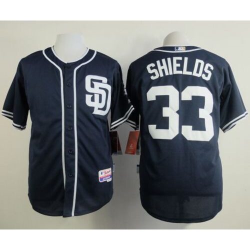 6863804dee6f3_1 Padres #33 James Shields Dark Blue Alternate 1 Cool Base Stitched MLB Jersey