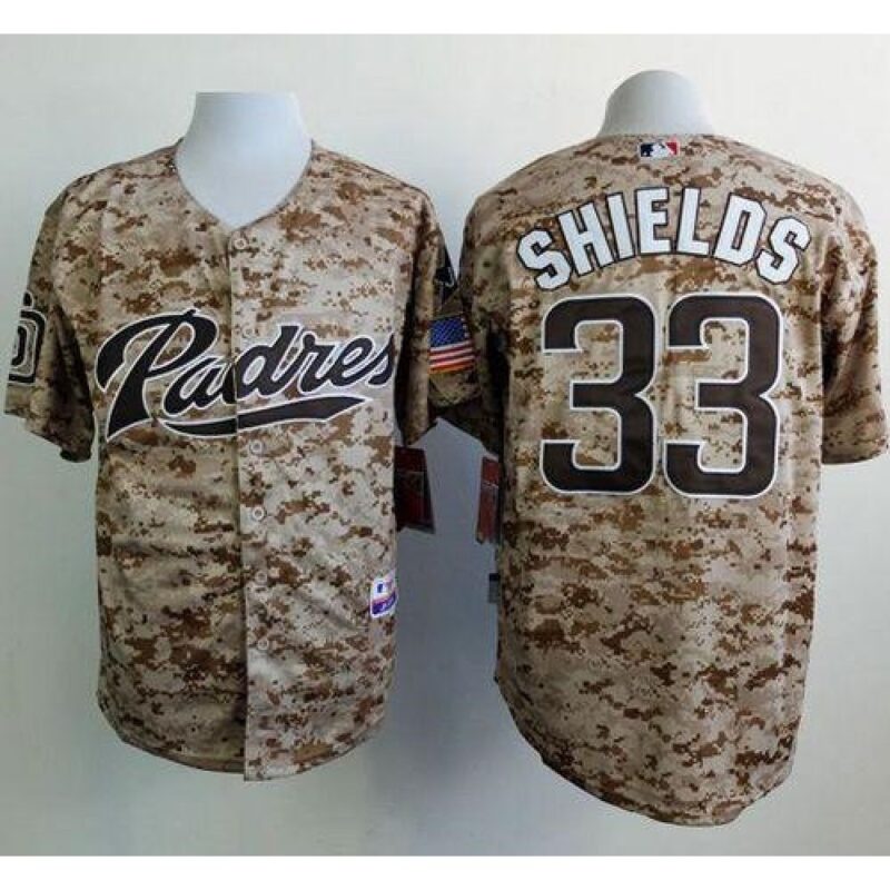 68638051138e9_1 Padres #33 James Shields Camo Alternate 2 Cool Base Stitched MLB Jersey