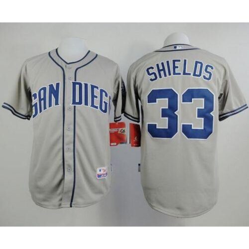 6863805497946_1 Padres #33 James Shields Grey Cool Base Stitched MLB Jersey