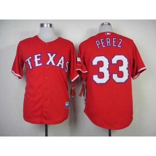 6863806e19e71_1 Rangers #33 Martin Perez Red Cool Base Stitched MLB MLB Jersey