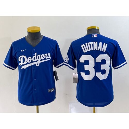 686380788ccac_1 Women's Los Angeles Dodgers #33 James Outman Royal Stitched Jersey(Run Small)
