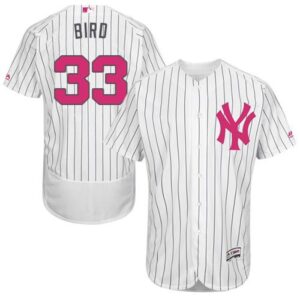 68638089f1863_1 Yankees #33 Greg Bird White Strip Flexbase Authentic Collection 2016 Mother's Day Stitched MLB Jersey
