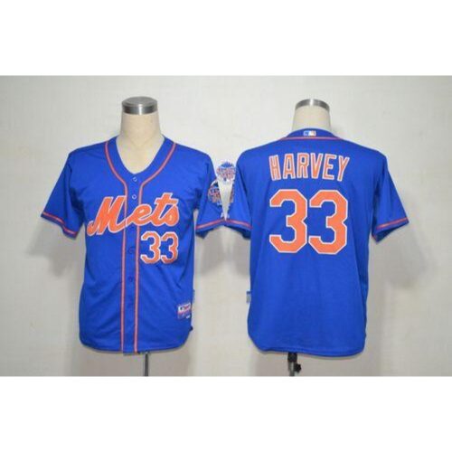 686380da2c188_1 Mets #33 Matt Harvey Blue Alternate Home Cool Base Stitched MLB Jersey