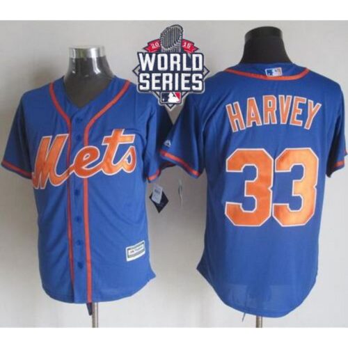 686380ee42830_1 Mets #33 Matt Harvey Blue Alternate Home New Cool Base W/2015 World Series Patch Stitched MLB Jersey
