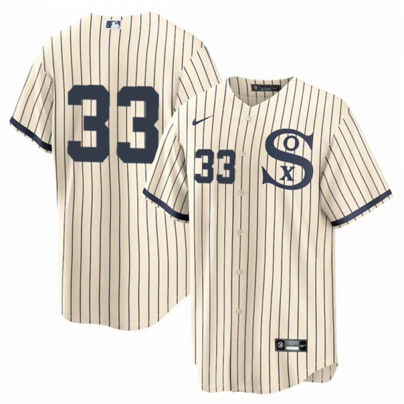 686381175baef_1 Men's Chicago White Sox #33 Lance Lynn 2021 Cream/Navy Field of Dreams Cool Base Stitched Jersey