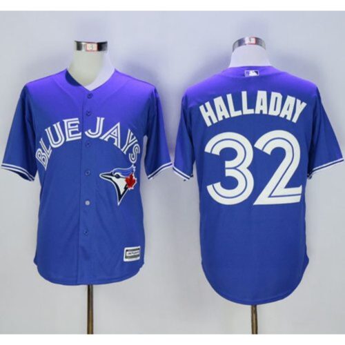 686381700ed12_1 Blue Jays #32 Roy Halladay Blue New Cool Base Stitched MLB Jersey