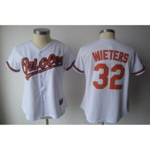 686381980c19b_1 Orioles #32 Matt Wieters White Women's Fashion Stitched MLB Jersey