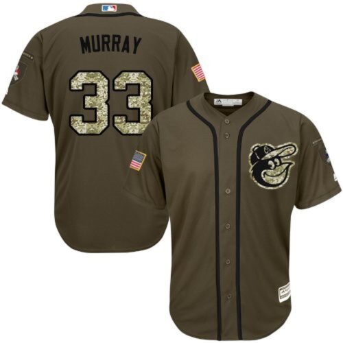 686381af3ff7d_1 Orioles #33 Eddie Murray Green Salute to Service Stitched MLB Jersey
