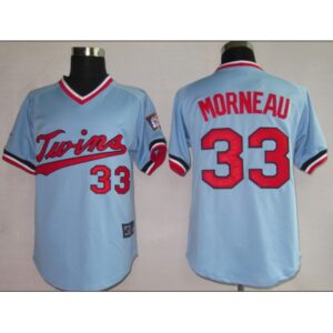 686381d036ecc_1 Twins #33 Justin Morneau Light Blue Cooperstown Throwback Stitched MLB Jersey