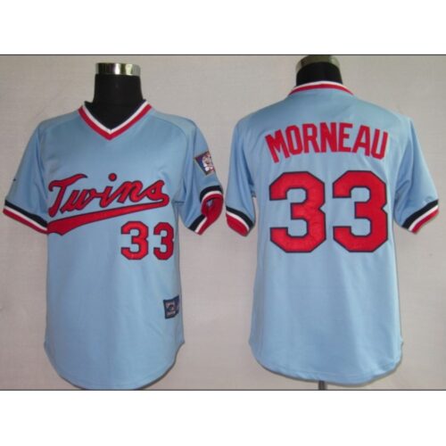 686381d036ecc_1 Twins #33 Justin Morneau Light Blue Cooperstown Throwback Stitched MLB Jersey
