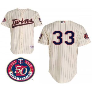 686381d3bf121_1 Twins #33 Justin Morneau Stitched Cream MLB Jersey