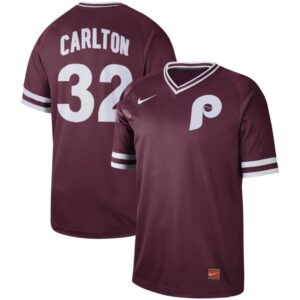 6863820089587_1 Men's Philadelphia Phillies #32 Steve Carlton Maroon Cooperstown Collection Legend Stitched MLB Jersey