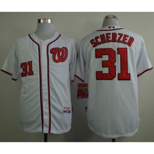 6863820fc3196_1 Nationals #31 Max Scherzer White Cool Base Stitched MLB Jersey