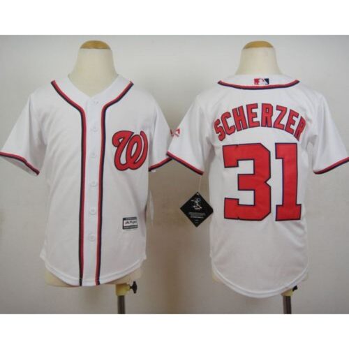 6863822475b8f_1 Nationals #31 Max Scherzer White Cool Base Stitched Youth MLB Jersey