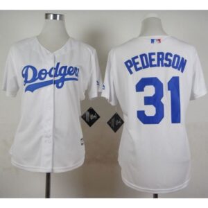 686382562635d_1 Dodgers #31 Joc Pederson White Home Women's Stitched MLB Jersey