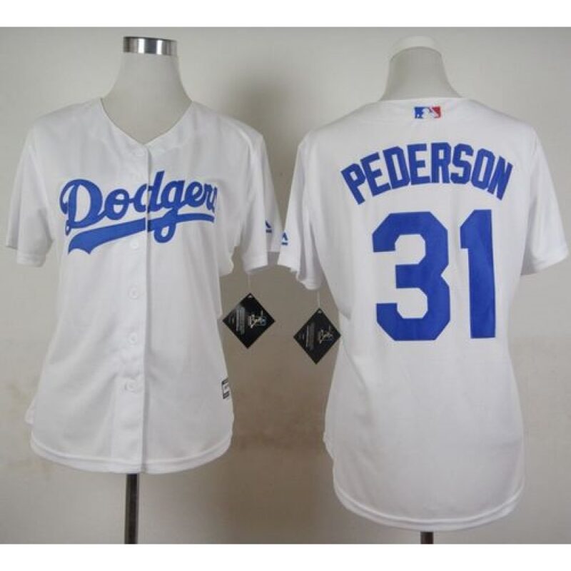 686382562635d_1 Dodgers #31 Joc Pederson White Home Women's Stitched MLB Jersey