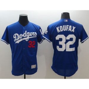 6863827496c90_1 Dodgers #32 Sandy Koufax Blue Flexbase Authentic Collection Stitched MLB Jersey