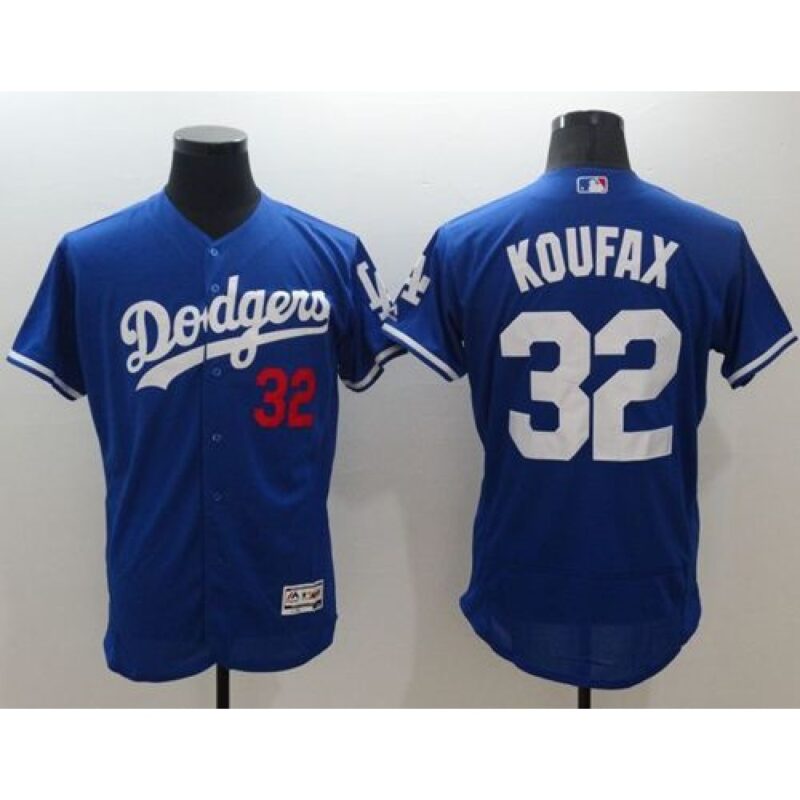 6863827496c90_1 Dodgers #32 Sandy Koufax Blue Flexbase Authentic Collection Stitched MLB Jersey