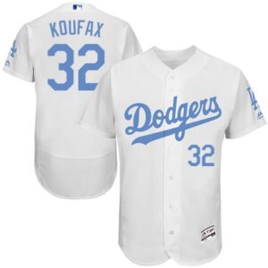 6863828569cac_1 Dodgers #32 Sandy Koufax White Flexbase Authentic Collection 2016 Father's Day Stitched MLB Jersey