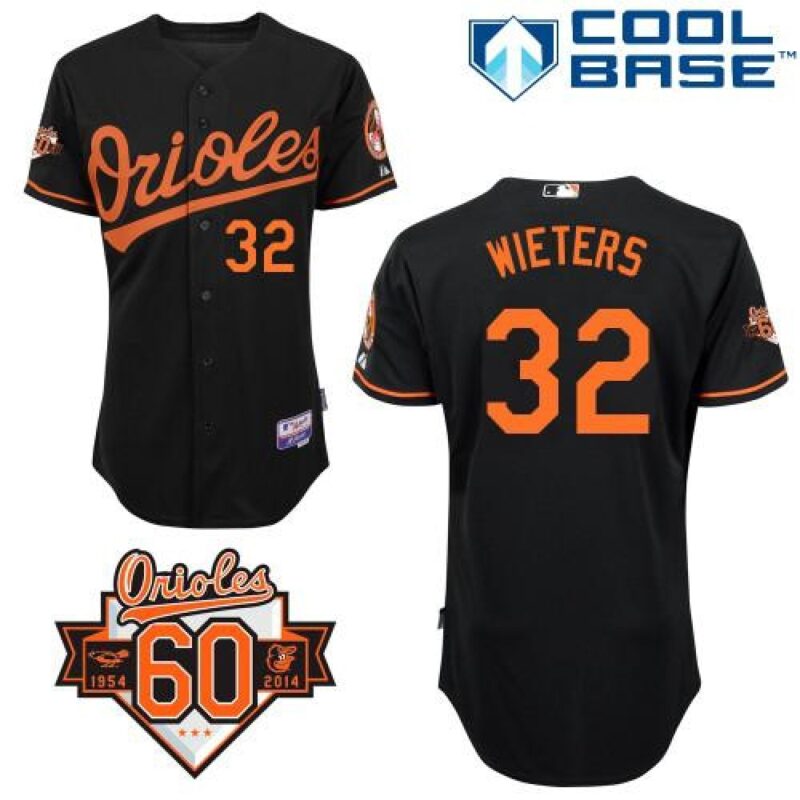 686382931a892_1 Orioles #32 Matt Wieters Black Cool Base Stitched MLB Jersey