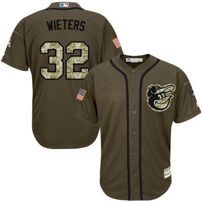 6863829d84775_1 Orioles #32 Matt Wieters Green Salute to Service Stitched MLB Jersey