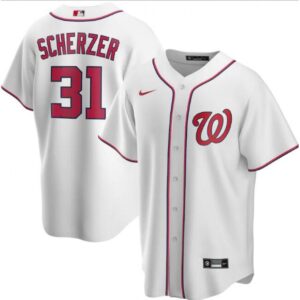 6863834ba7558_1 Men's Washington Nationals #31 Max Scherzer White Cool Base Stitched Jersey