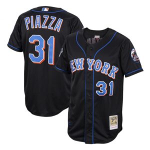 686383895a904_1 Men's New York Mets #31 Mike Piazza Black Stitched MLB Jersey