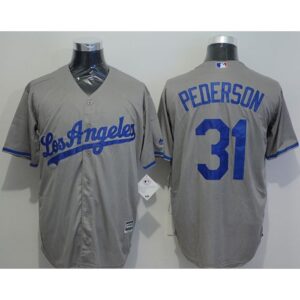 686383a43d5e6_1 Dodgers #31 Joc Pederson Grey New Cool Base Stitched MLB Jersey